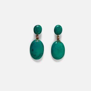 RESIN BIG WATER DROP EARRINGS